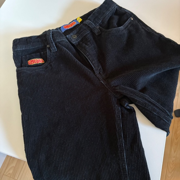Empyre Kid’s Loose Fit Black Corduroy Skate Pants - Picture 4 of 4